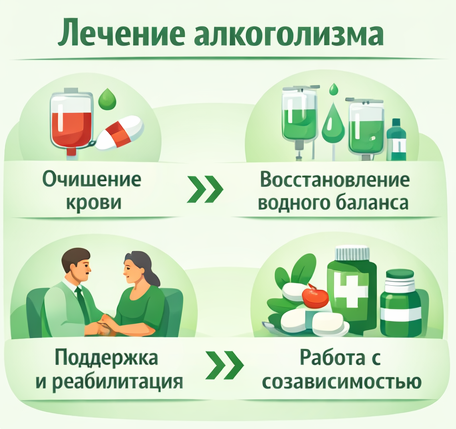 лечение алкоголизма в Невинномысске этапы